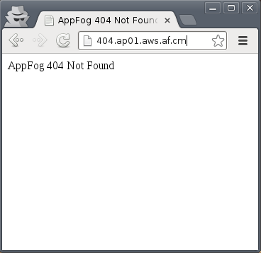 AppFog Default Error Page